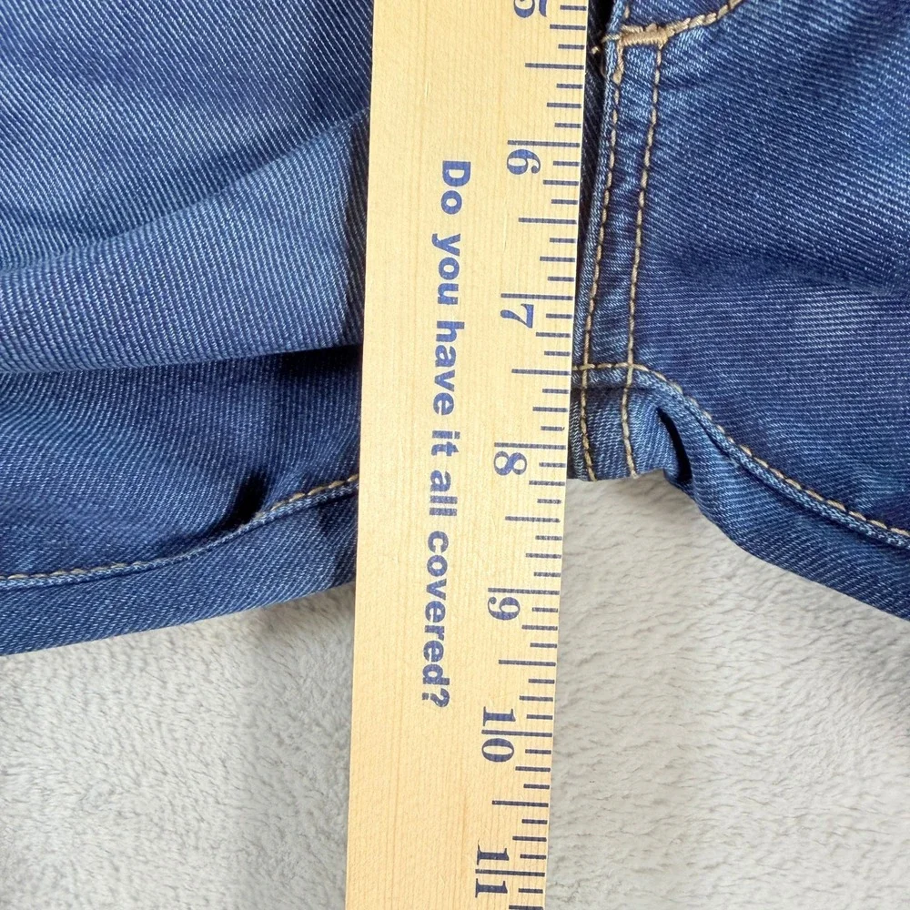 Jordache Girls Cloud Drape Wide Leg Denim Jeans Dark Enzyme Stretch Size 5 NWT